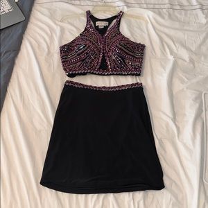 two piece semi formal dress